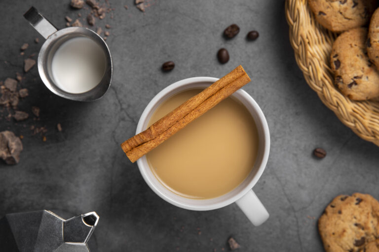 flat-lay-coffee-with-cinnamon-cookies